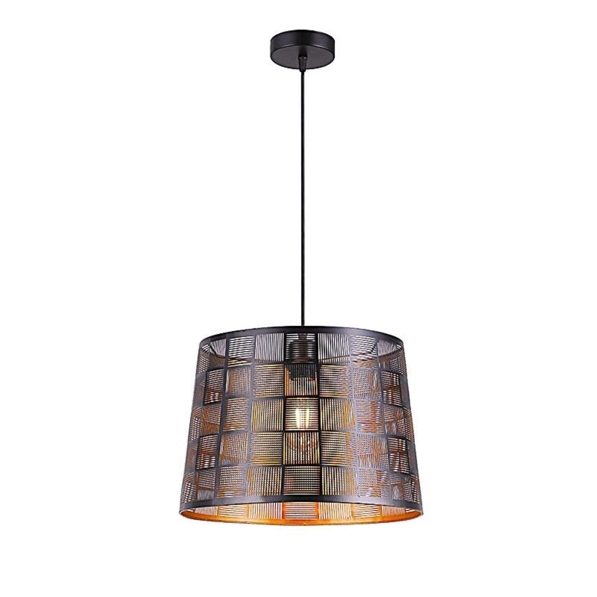 Lampara Colgante E27 Vintage diseño o Rejilla Calada-2