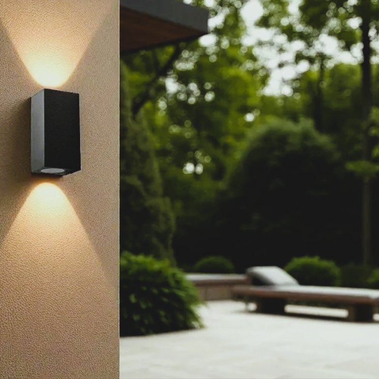 APLIQUE LED 2 3W IP54 NEGRO 3000K-2