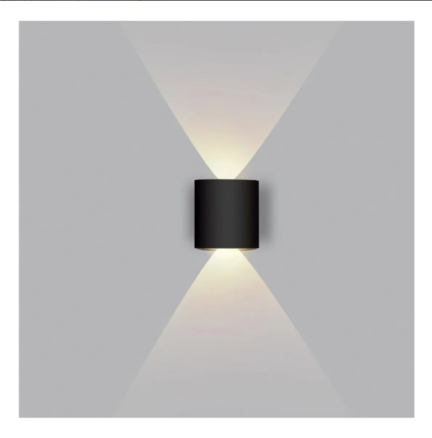 APLIQUE LED  2*1W NEGRO IP54 3000k-3