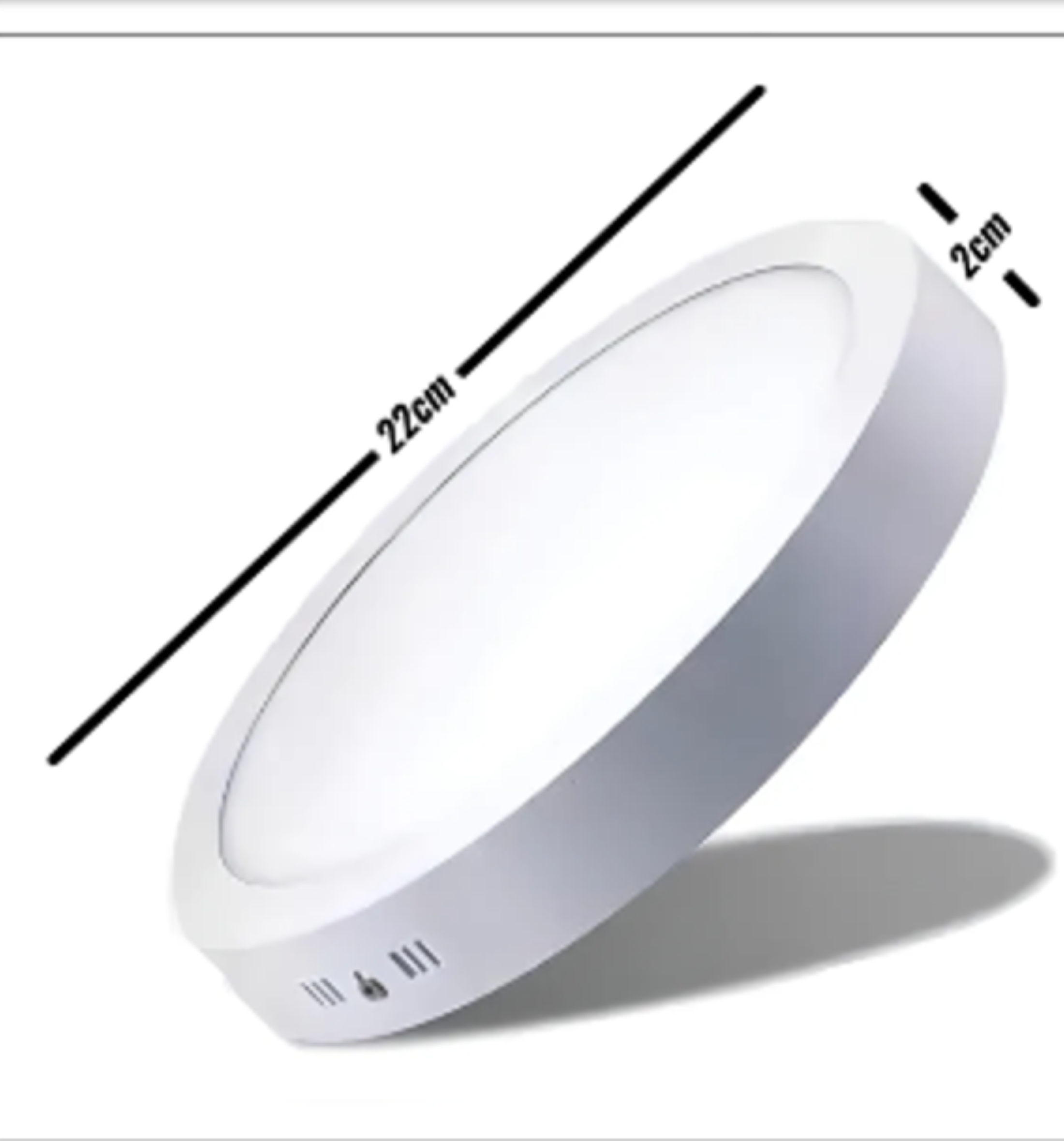 PANEL LED ECO SOBREPUESTO REDONDO 18W CALIDO-2