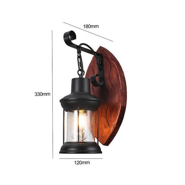 Aplique Porta Ampolleta E27 Modelo Madera Kavet Certificado-2