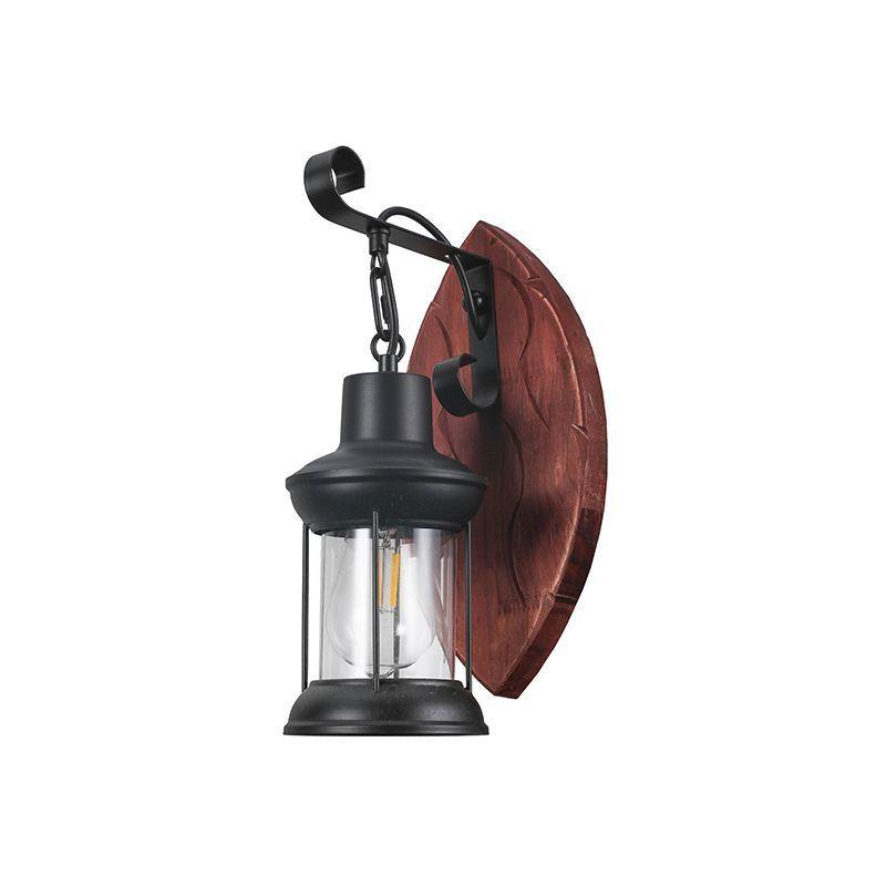 Aplique Porta Ampolleta E27 Modelo Madera Kavet Certificado-1