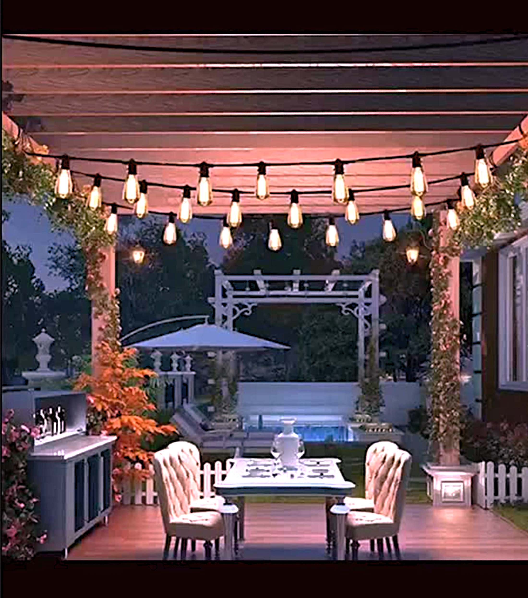 GUIRNALDA 10M CERTIFICADA 10 AMPOLLETA TIPO EDISON 4W-2