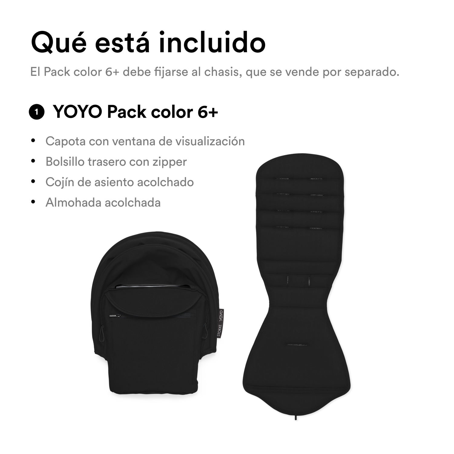Asiento 6+ para Coche Ultracompacto Stokke® YOYO³ - Negroᵘˢ | YOYO by Stokke-6