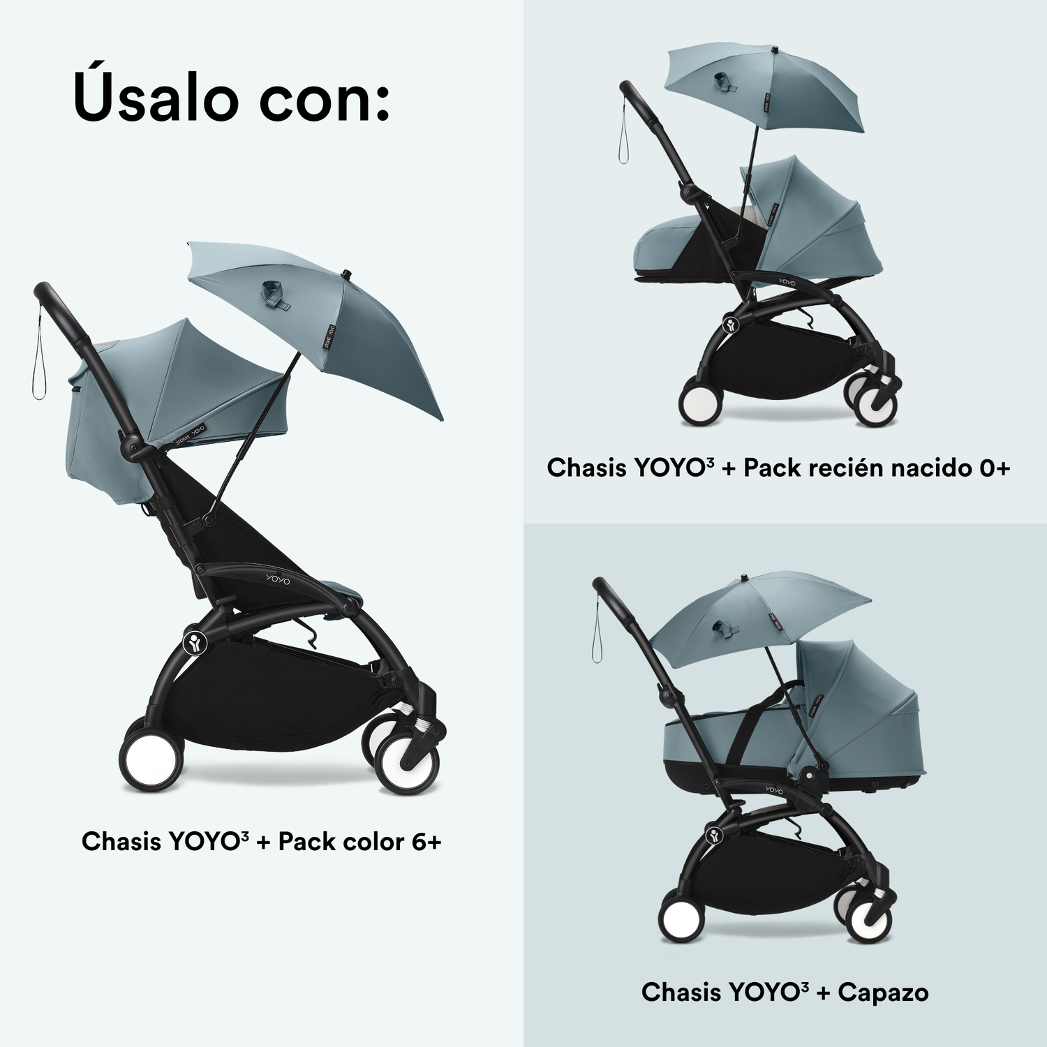 Sombrilla YOYO - Aqua | YOYO by Stokke-3