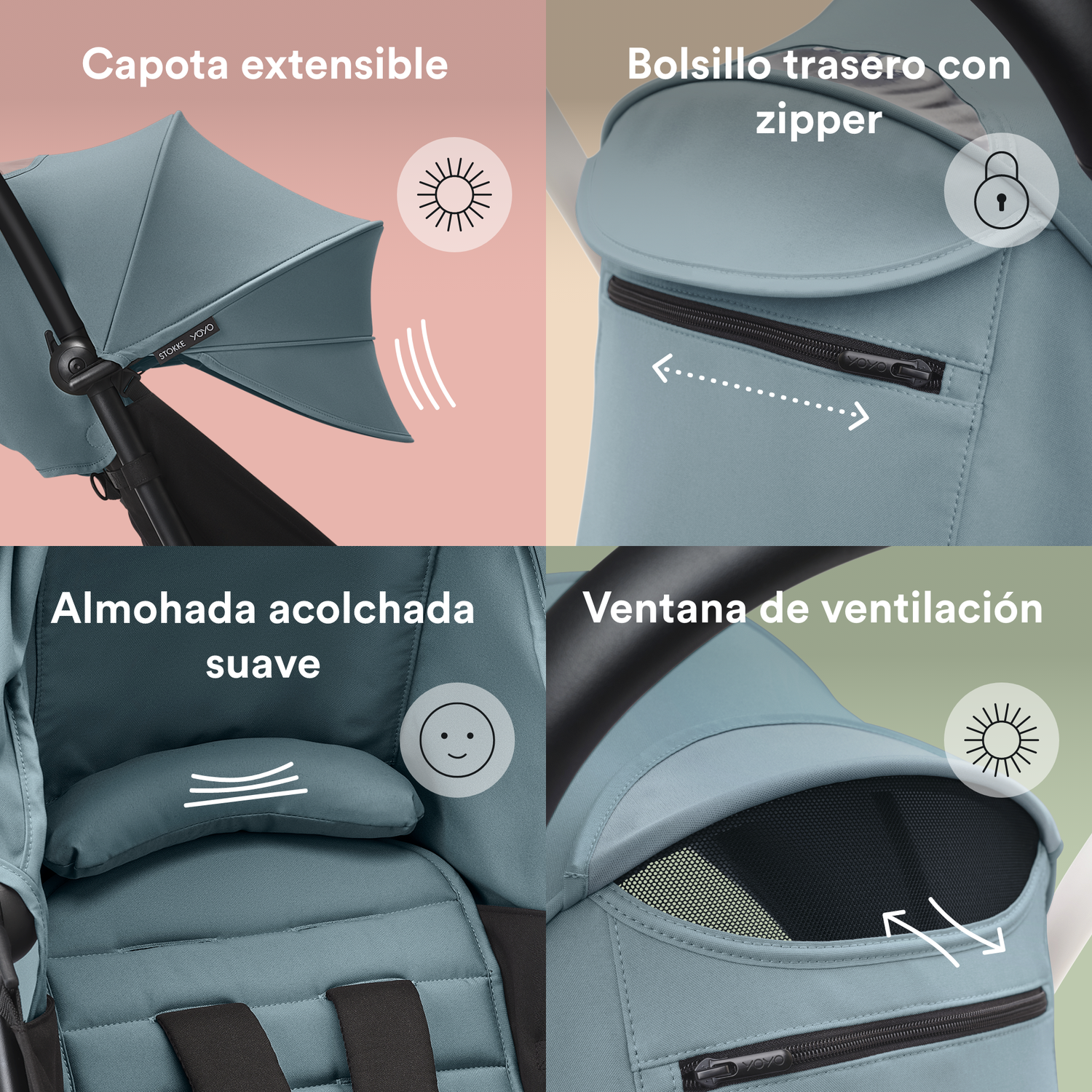 Asiento 6+ para Coche Ultracompacto Stokke® YOYO³ - Aquaᵘˢ | YOYO by Stokke-1