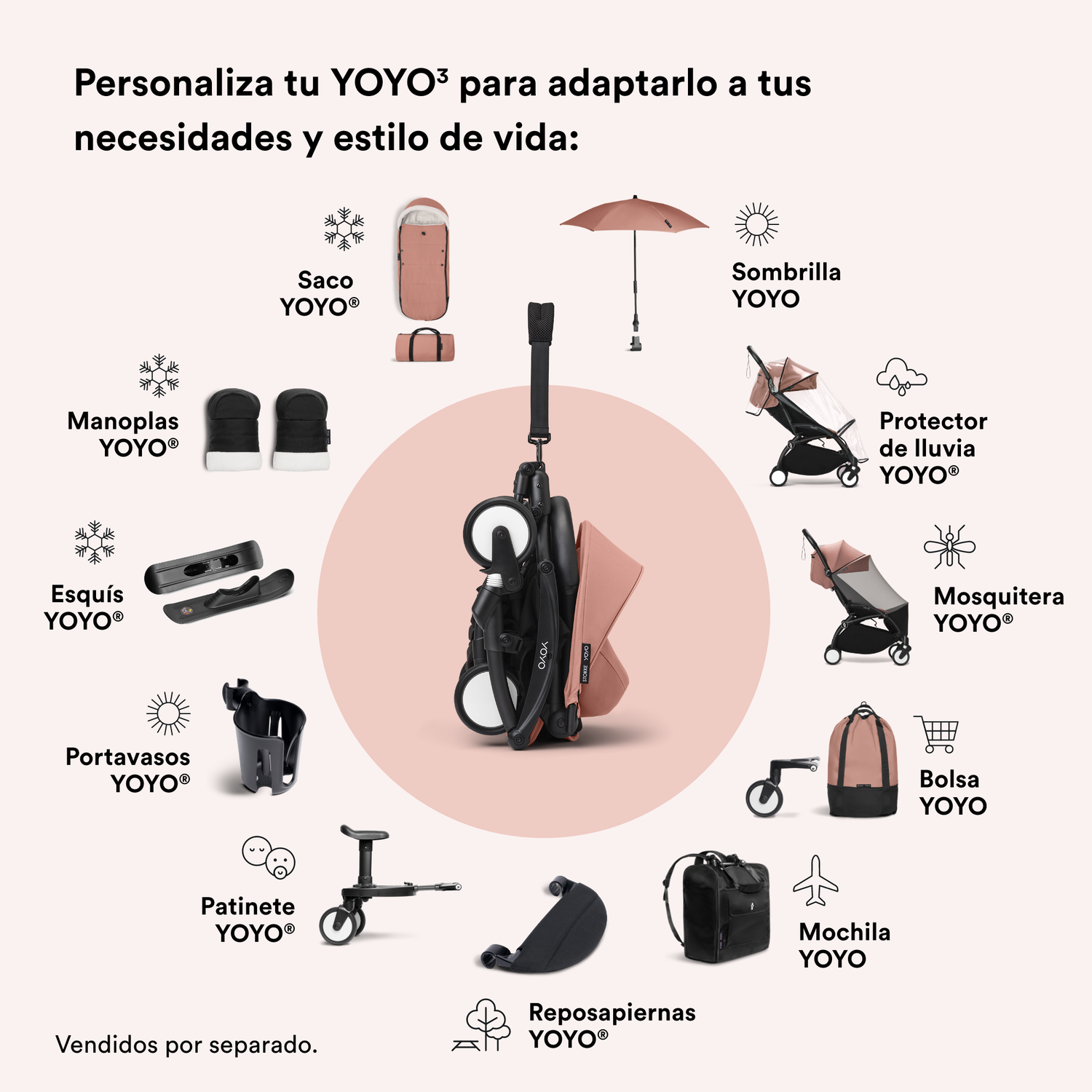 Sombrilla YOYO - Ginger | YOYO by Stokke-5