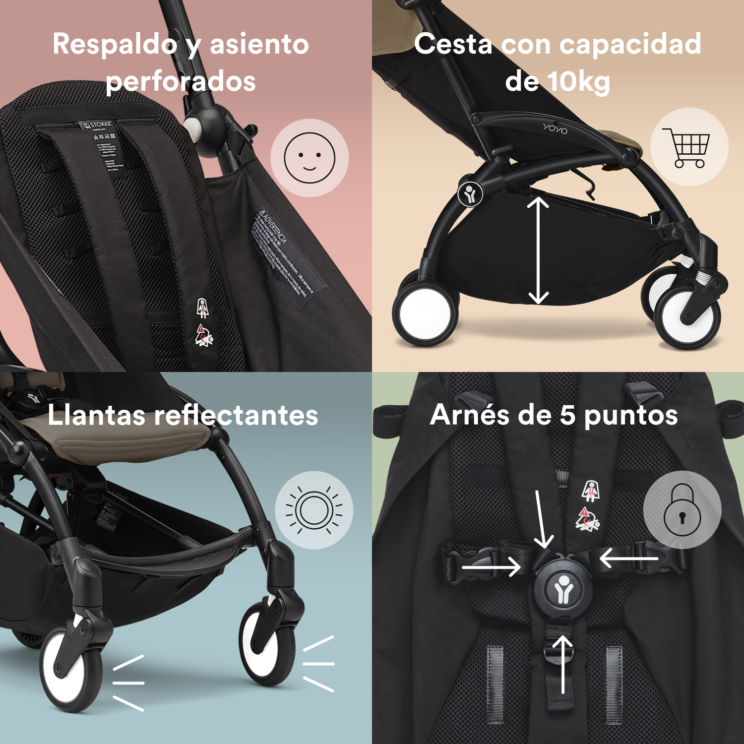 Chasis de Coche Ultracompacto Stokke® YOYO³ - Negroᵘˢ | YOYO by Stokke-3