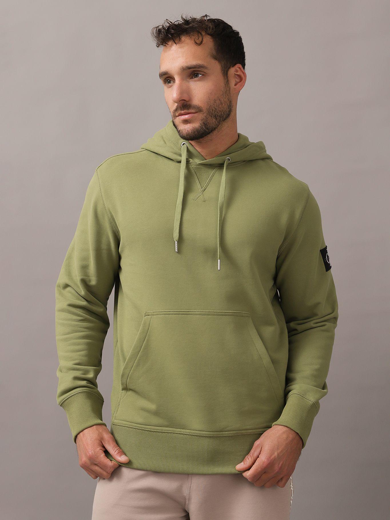 Polerón con Gorro Badge Verde L9N Calvin Klein-0