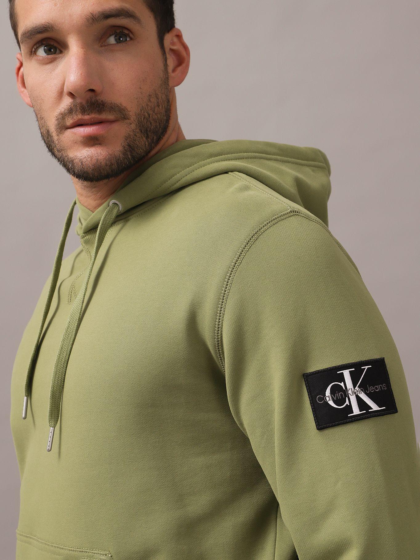 Polerón con Gorro Badge Verde L9N Calvin Klein-3