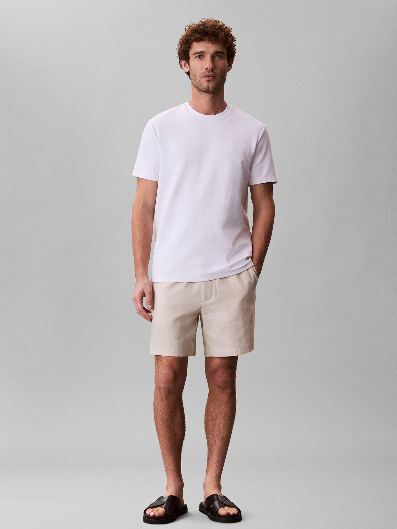 Short Recto Pull-On de Lino Crema Calvin Klein-0