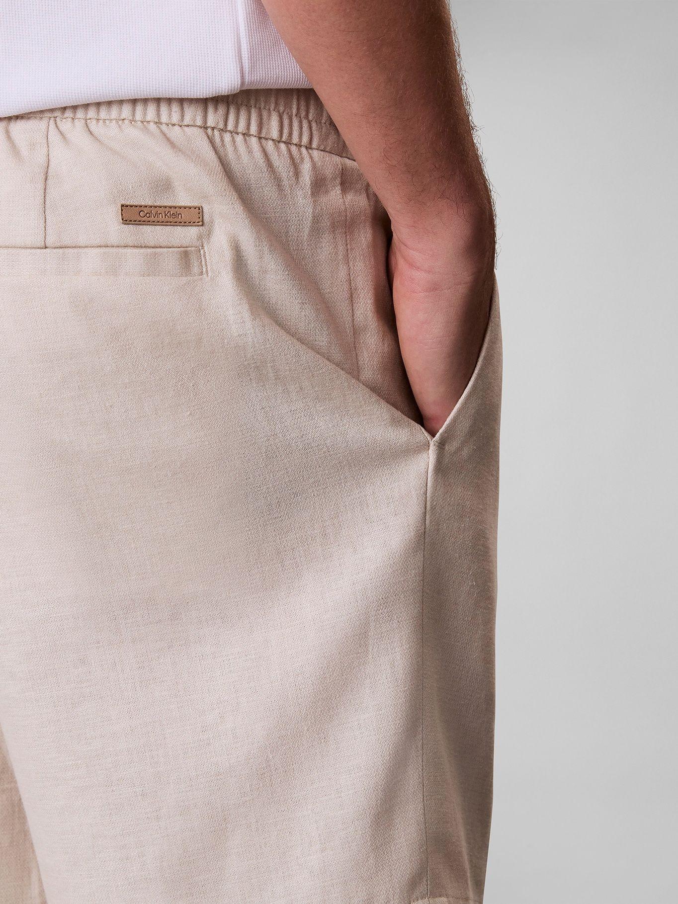 Short Recto Pull-On de Lino Crema Calvin Klein-4