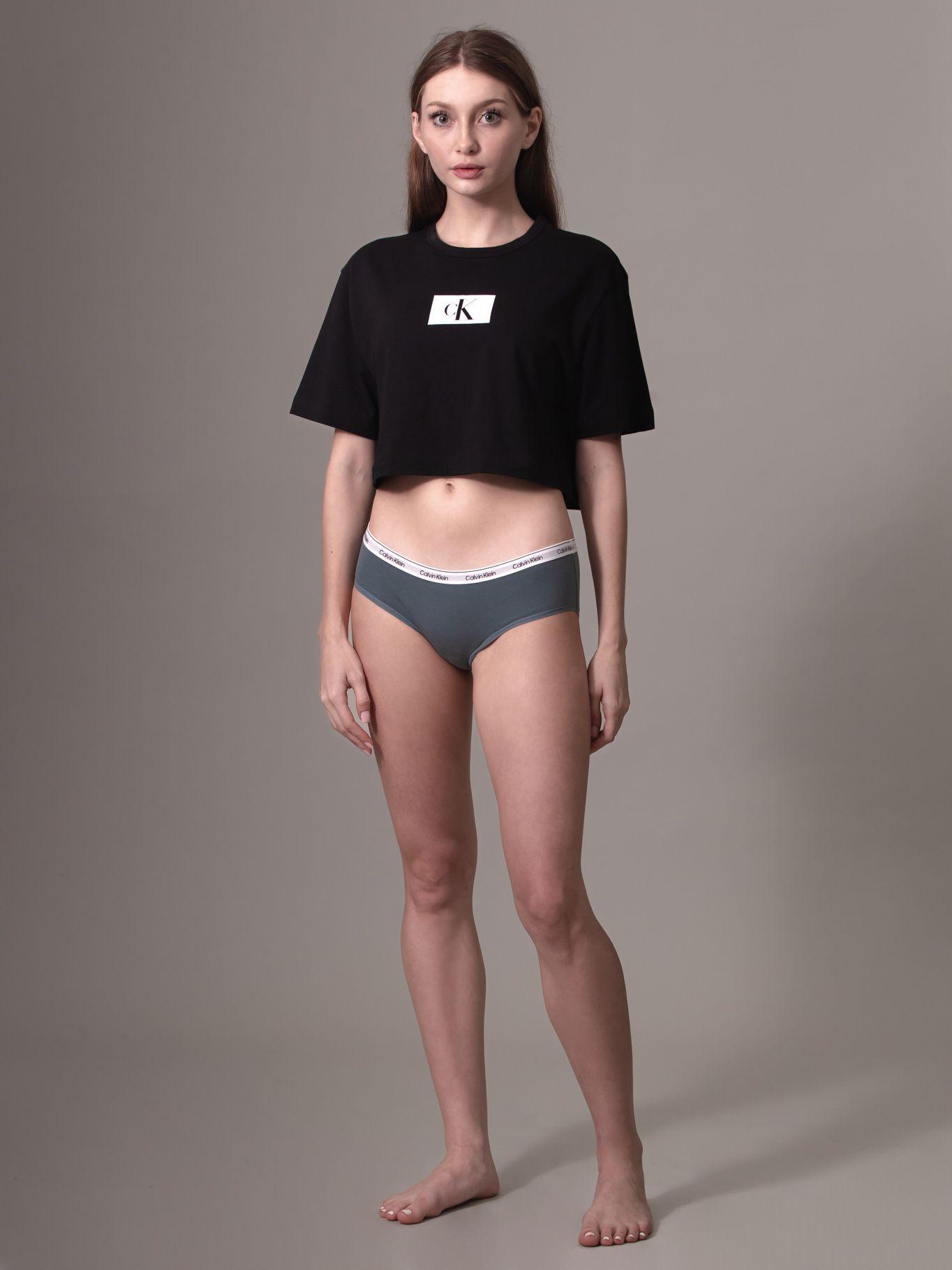Calzón Hipster Modern 030 Logo Beige Calvin Klein-1