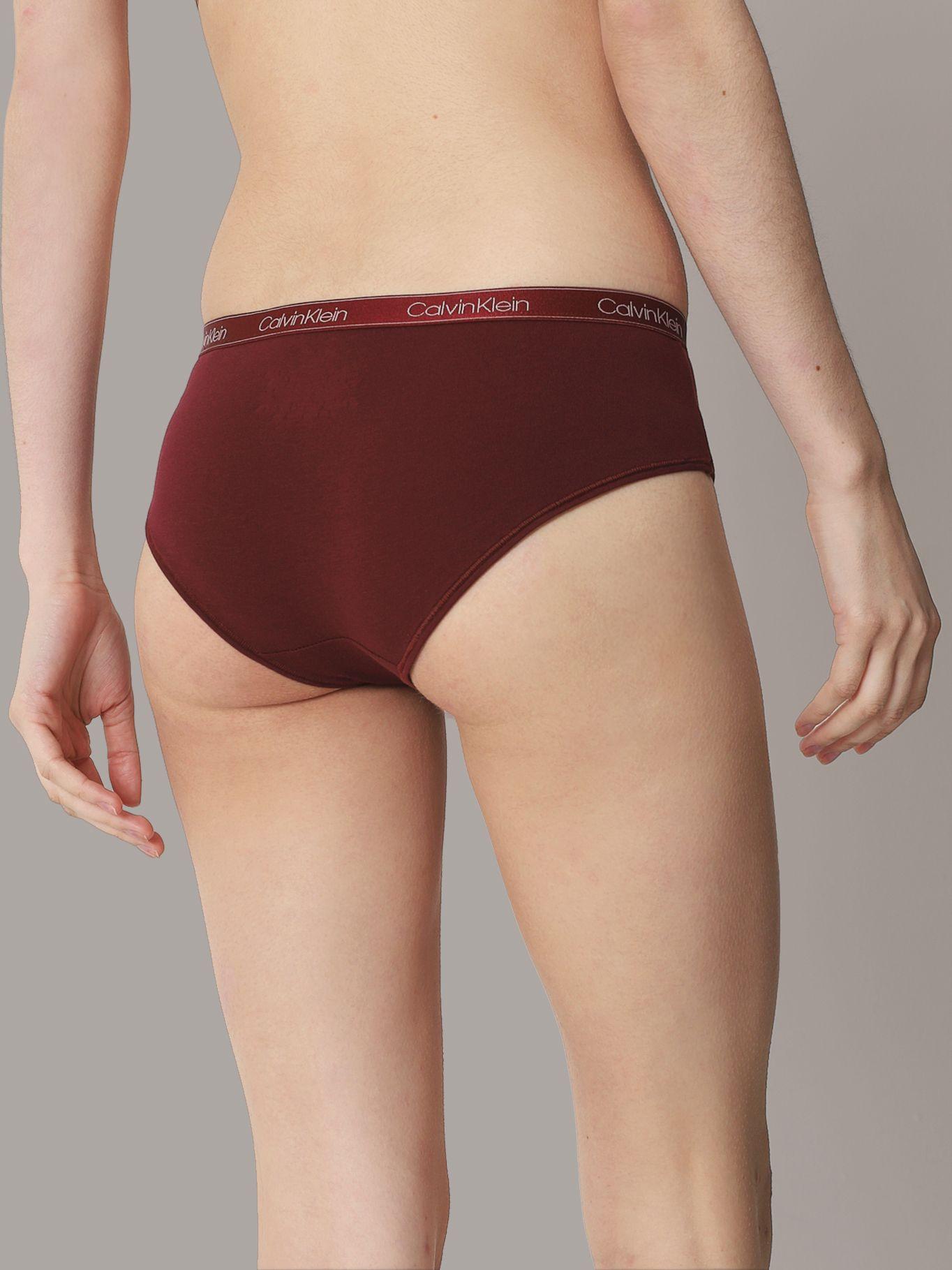 Calzón Hipster Cotton Essential Burdeo Calvin Klein-1