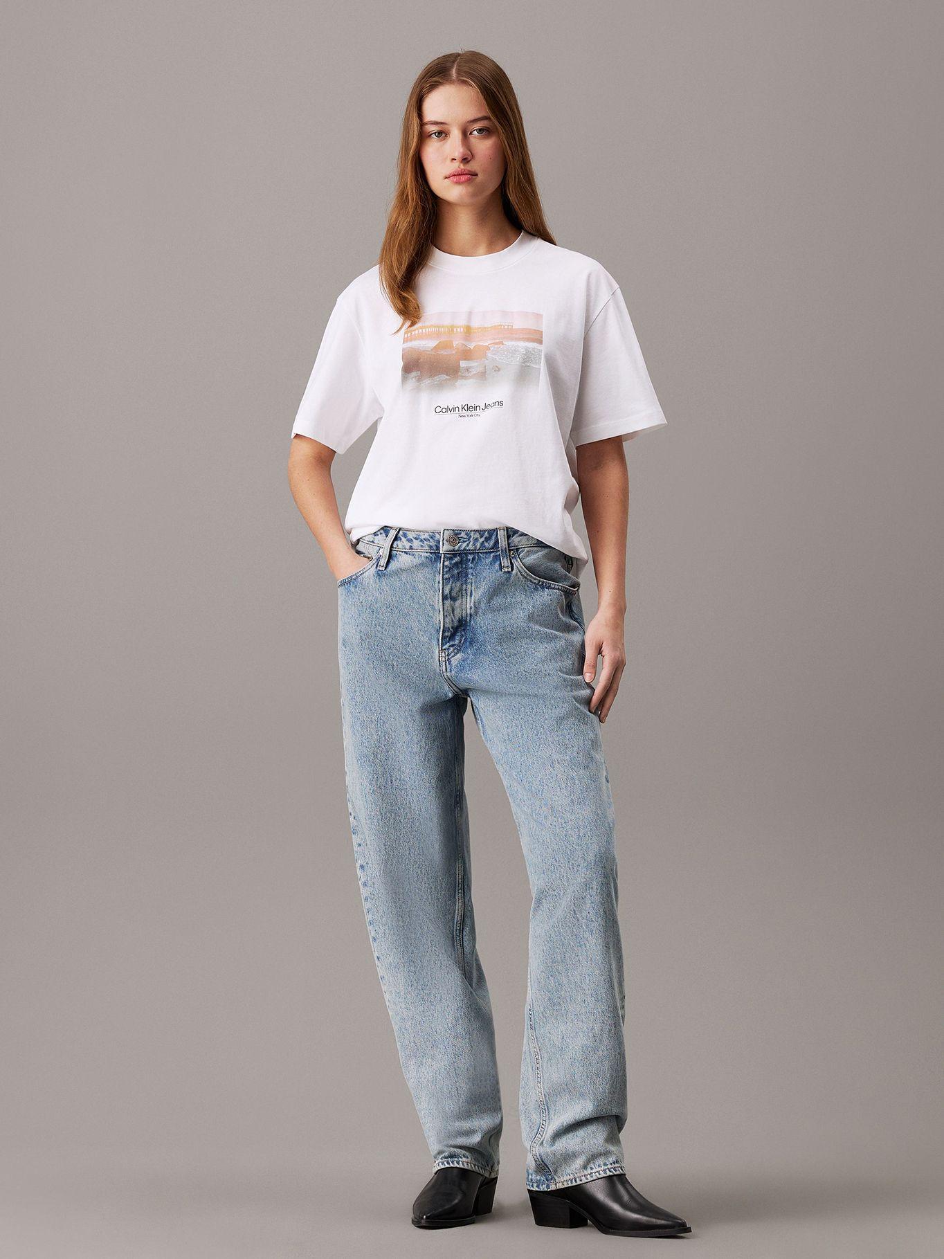 Polera Photo Graphic Relaxed Blanco Calvin Klein-1