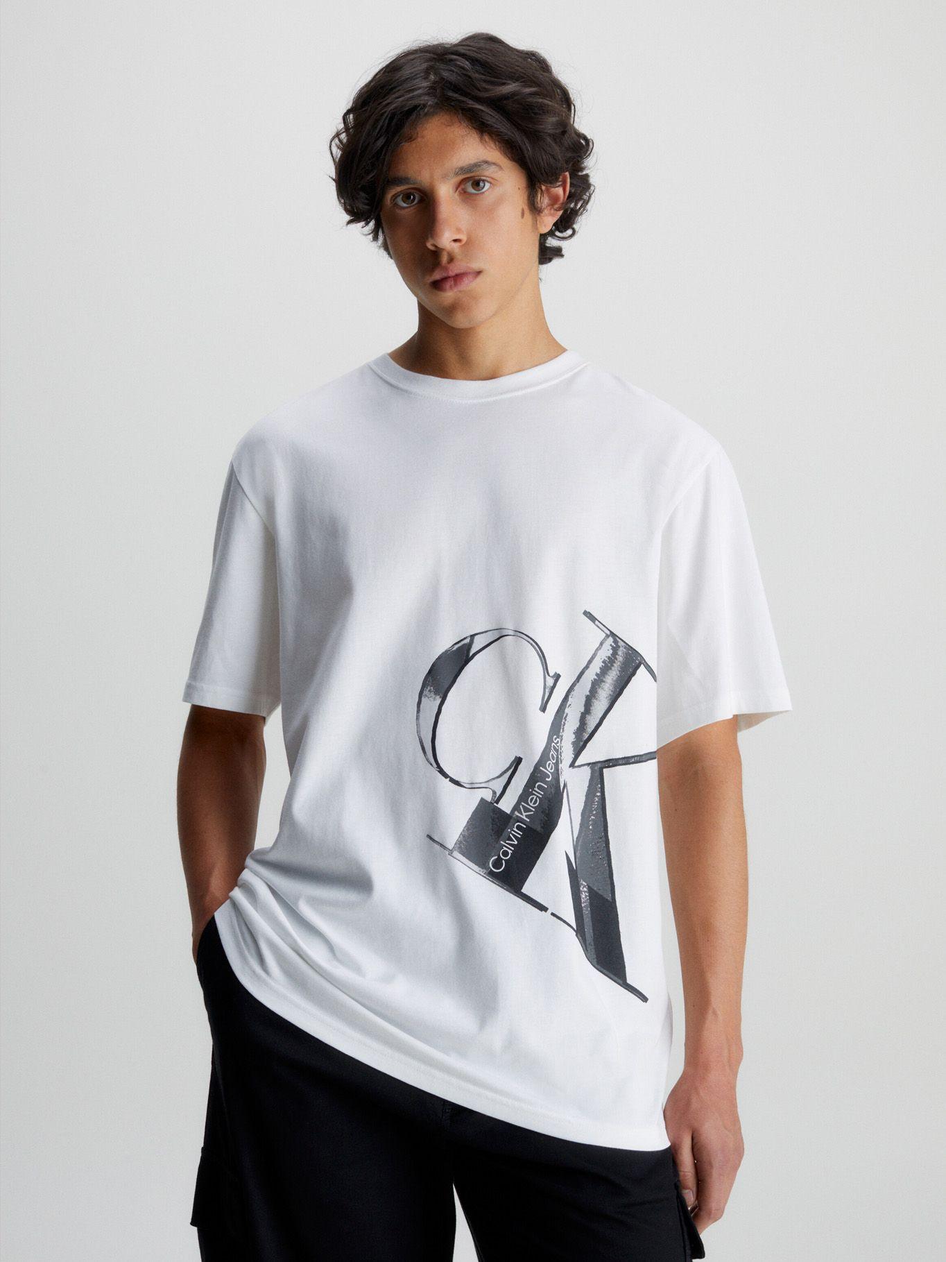 Polera Hyper Real Slanted Blanco Calvin Klein-0