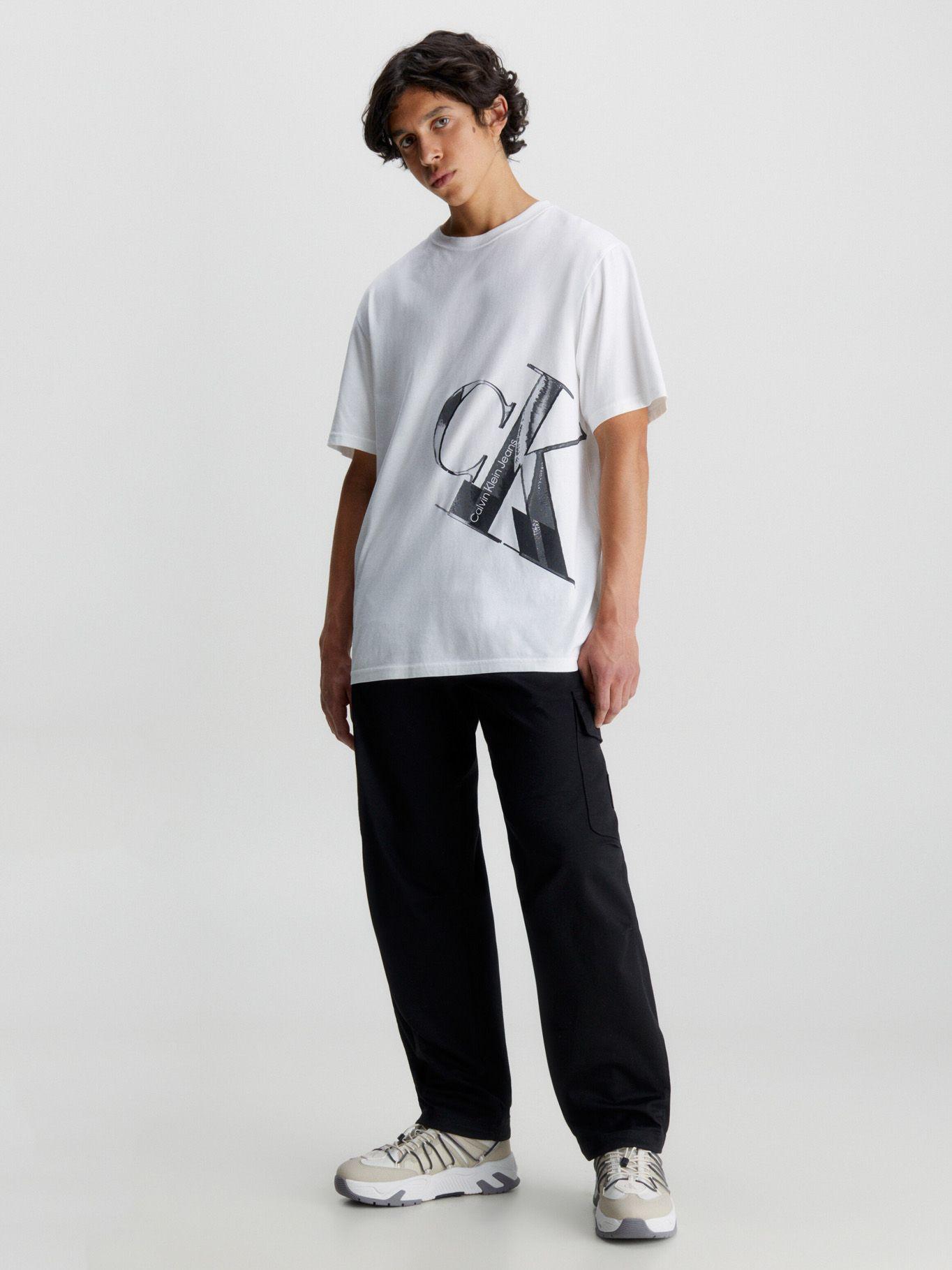 Polera Hyper Real Slanted Blanco Calvin Klein-1