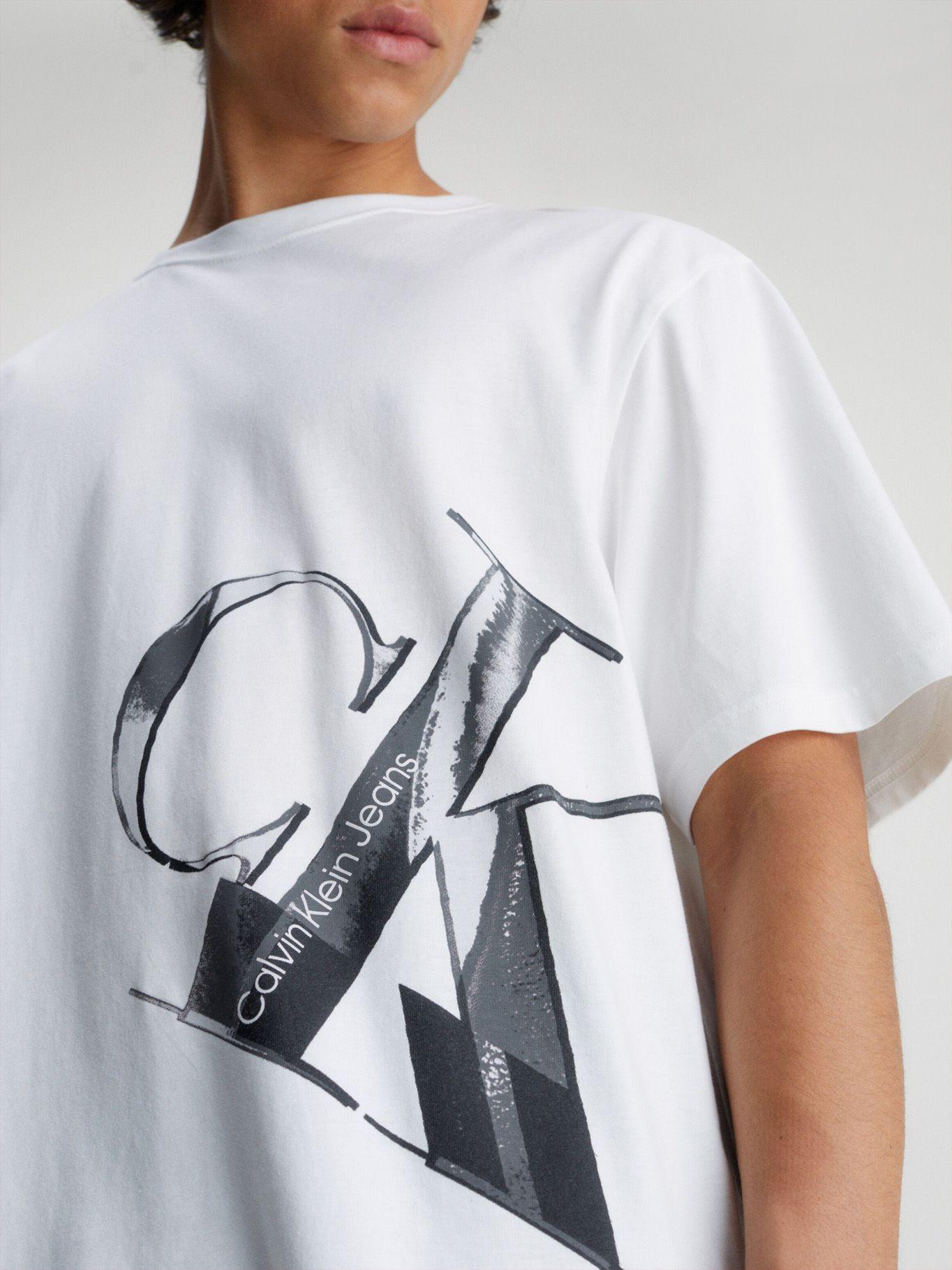 Polera Hyper Real Slanted Blanco Calvin Klein-3