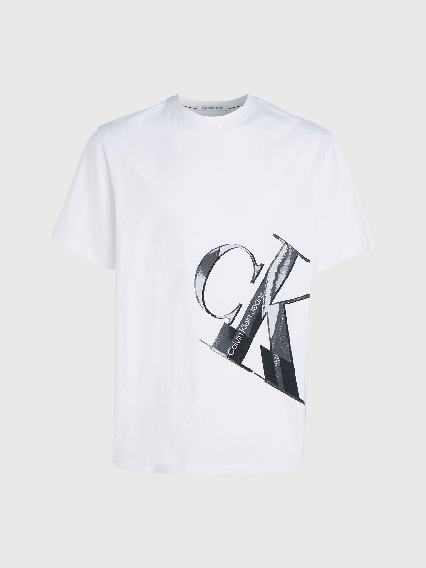 Polera Hyper Real Slanted Blanco Calvin Klein-4