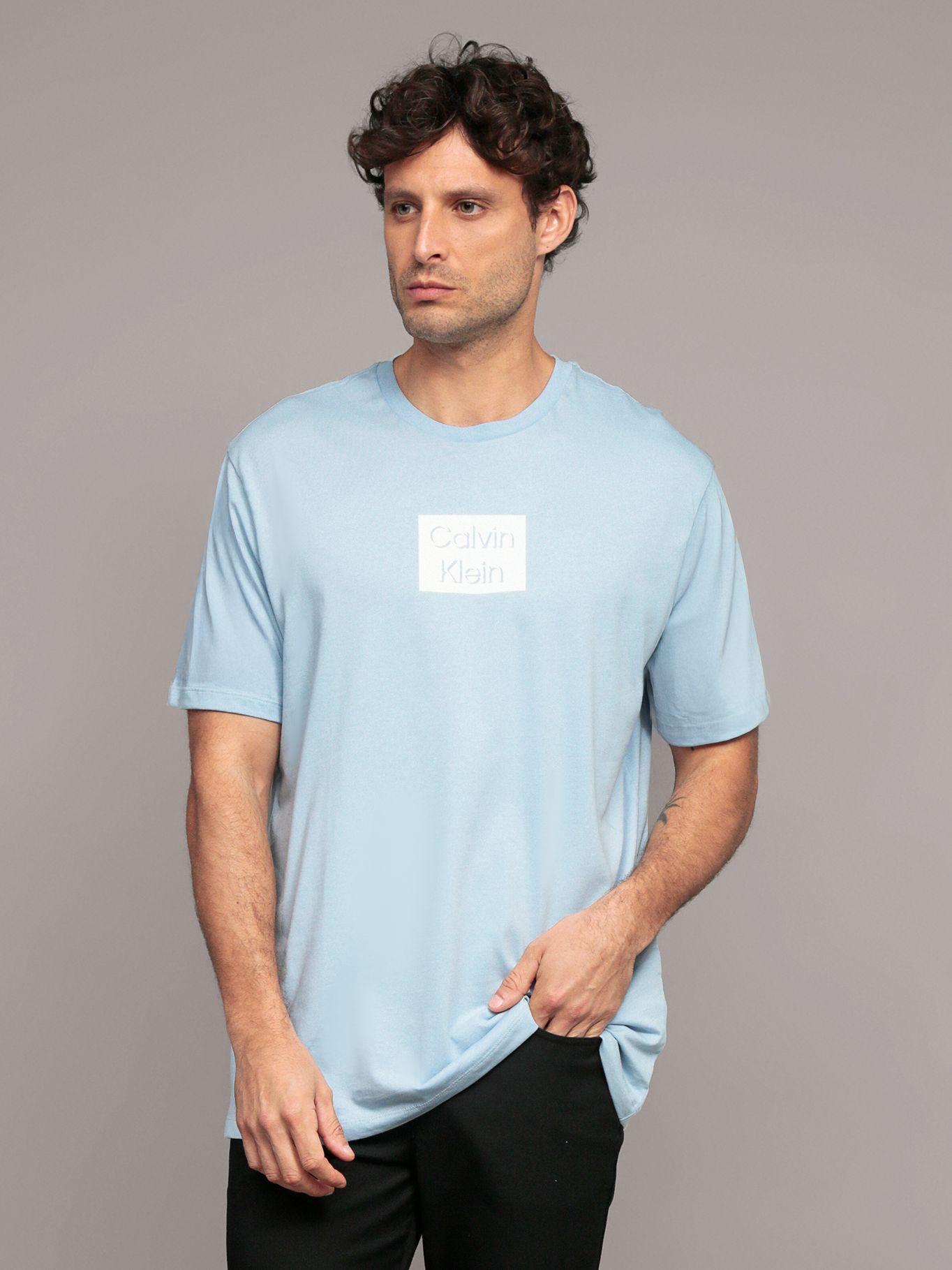 Polera Bogo Graphic Celeste Calvin Klein-0