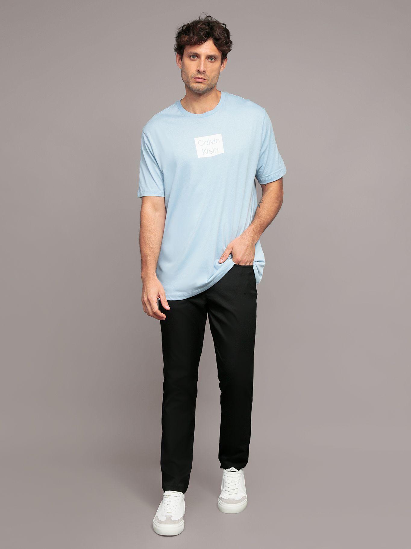 Polera Bogo Graphic Celeste Calvin Klein-1