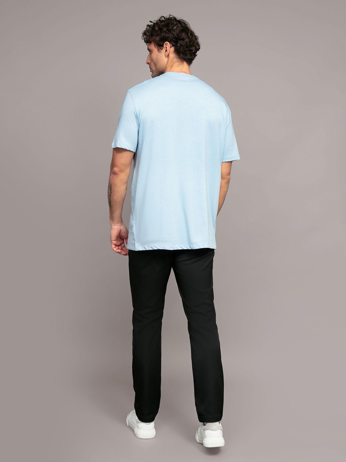 Polera Bogo Graphic Celeste Calvin Klein-2