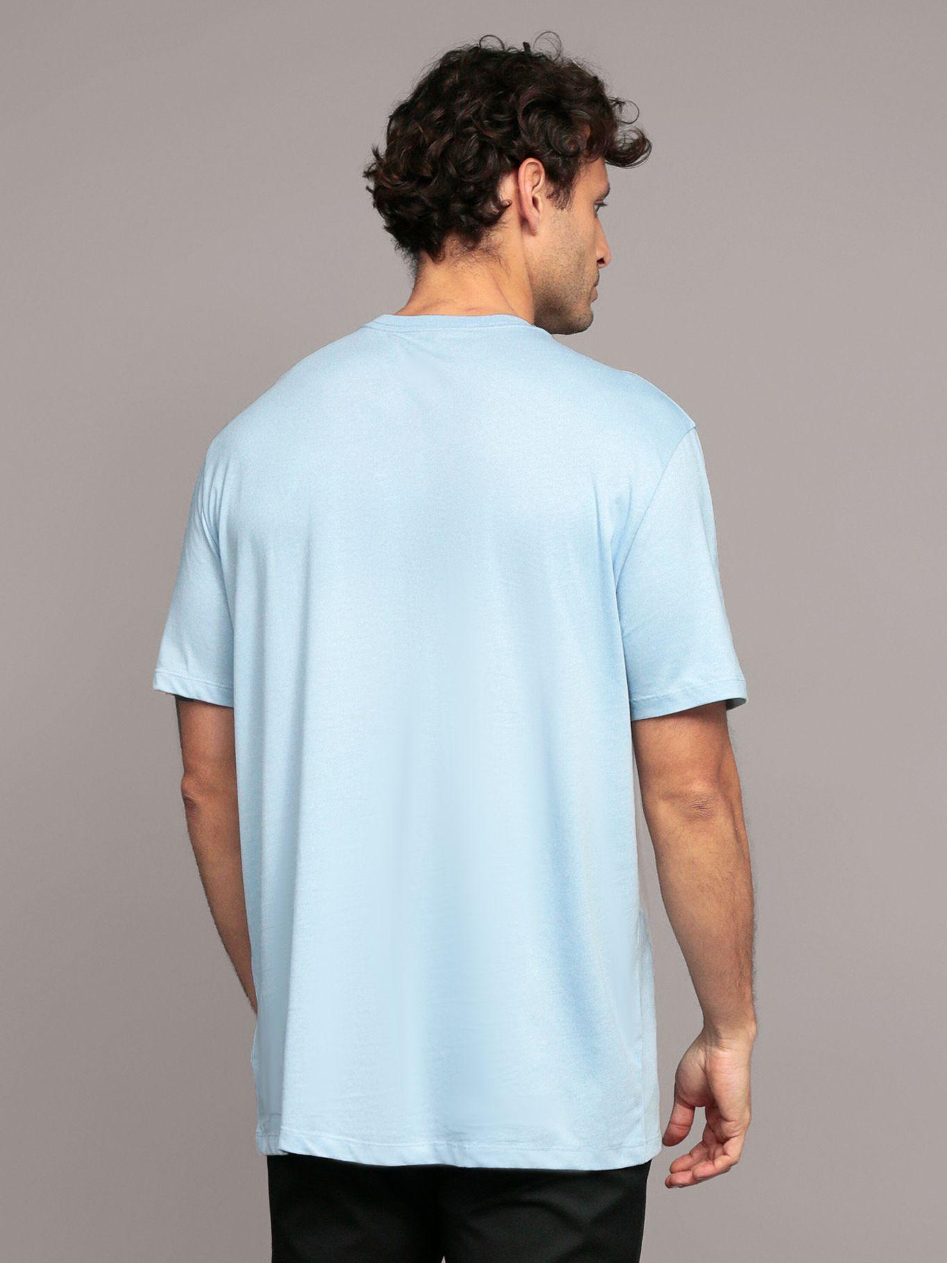 Polera Bogo Graphic Celeste Calvin Klein-3