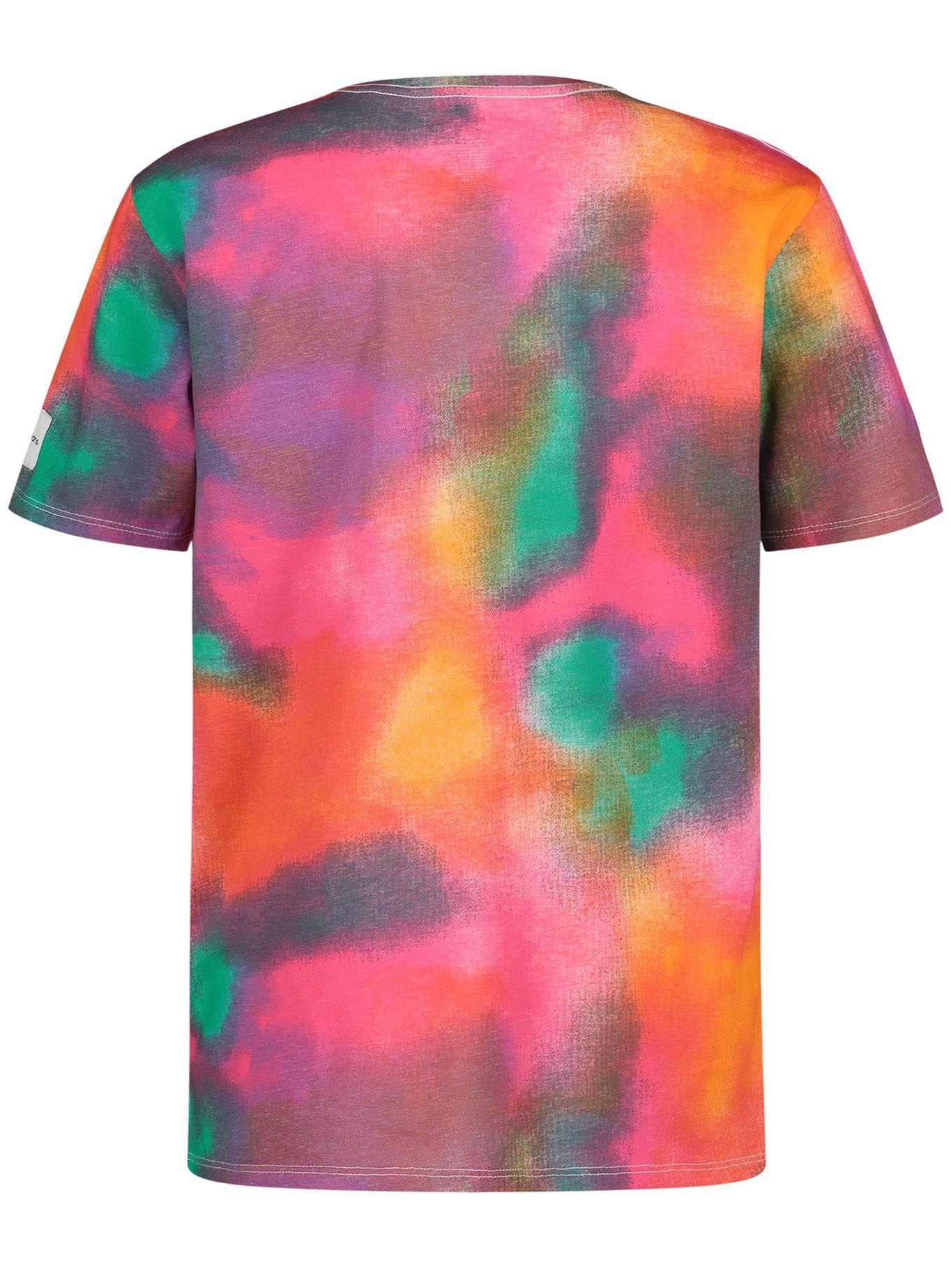 Polera Fusion Merger Print Naranjo Calvin Klein-1