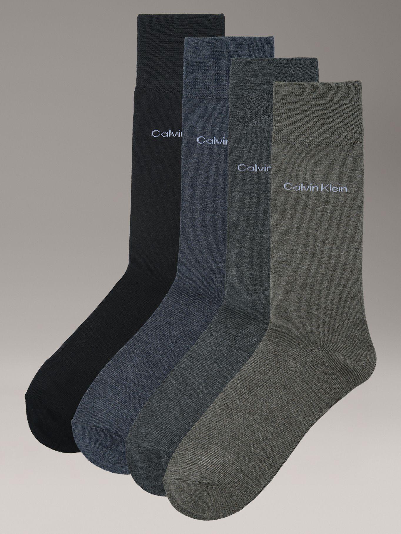 Pack de 4 Calcetin Largos Multicolor Calvin Klein-0