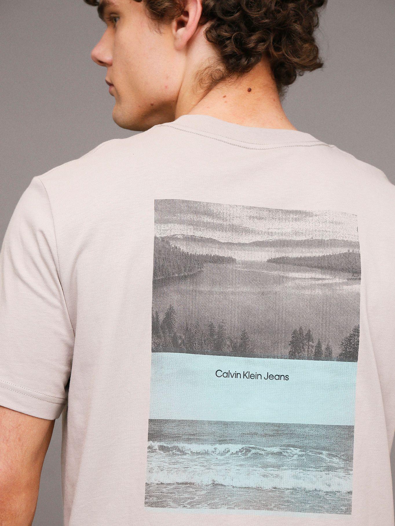 Polera Two Tone Landscape Beige Calvin Klein-4