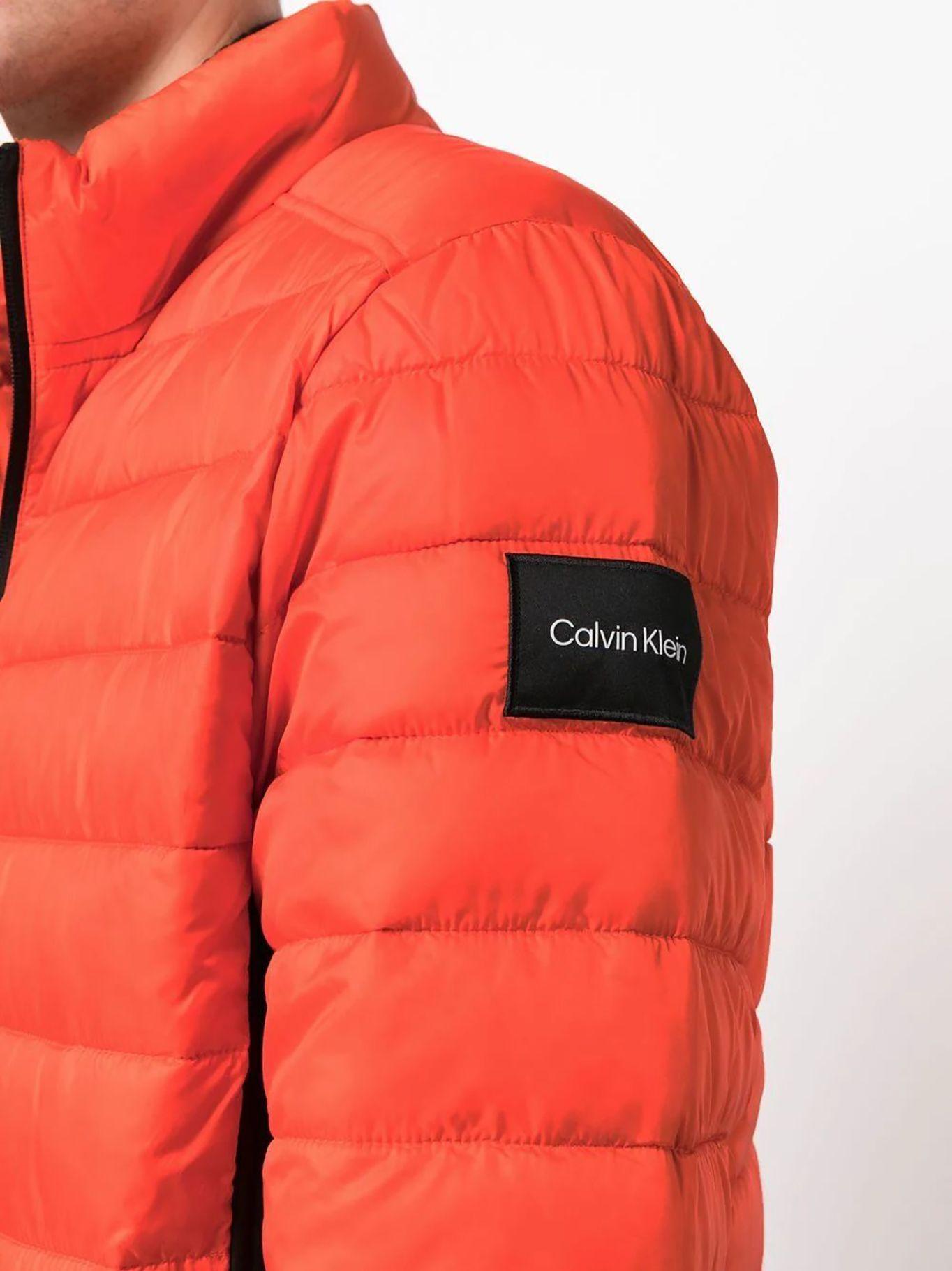 Parka Recycled Side Logo Naranja Calvin Klein-3