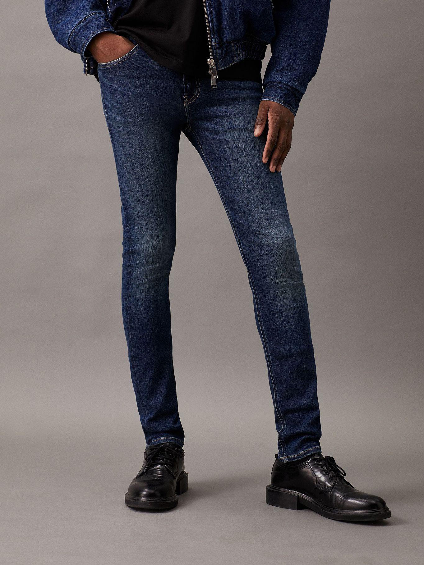 Jeans Super Skinny Azul Calvin Klein-0