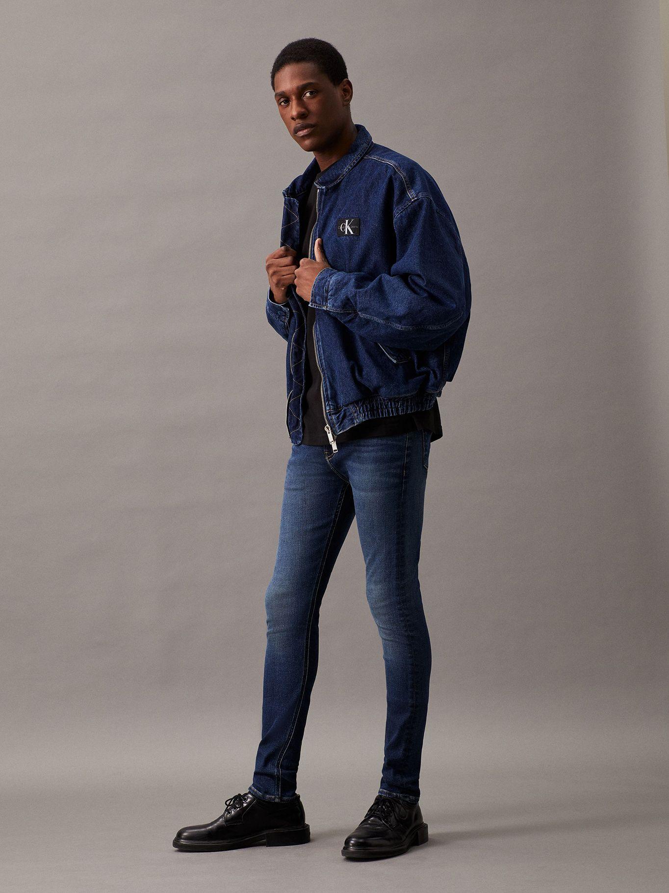 Jeans Super Skinny Azul Calvin Klein-4