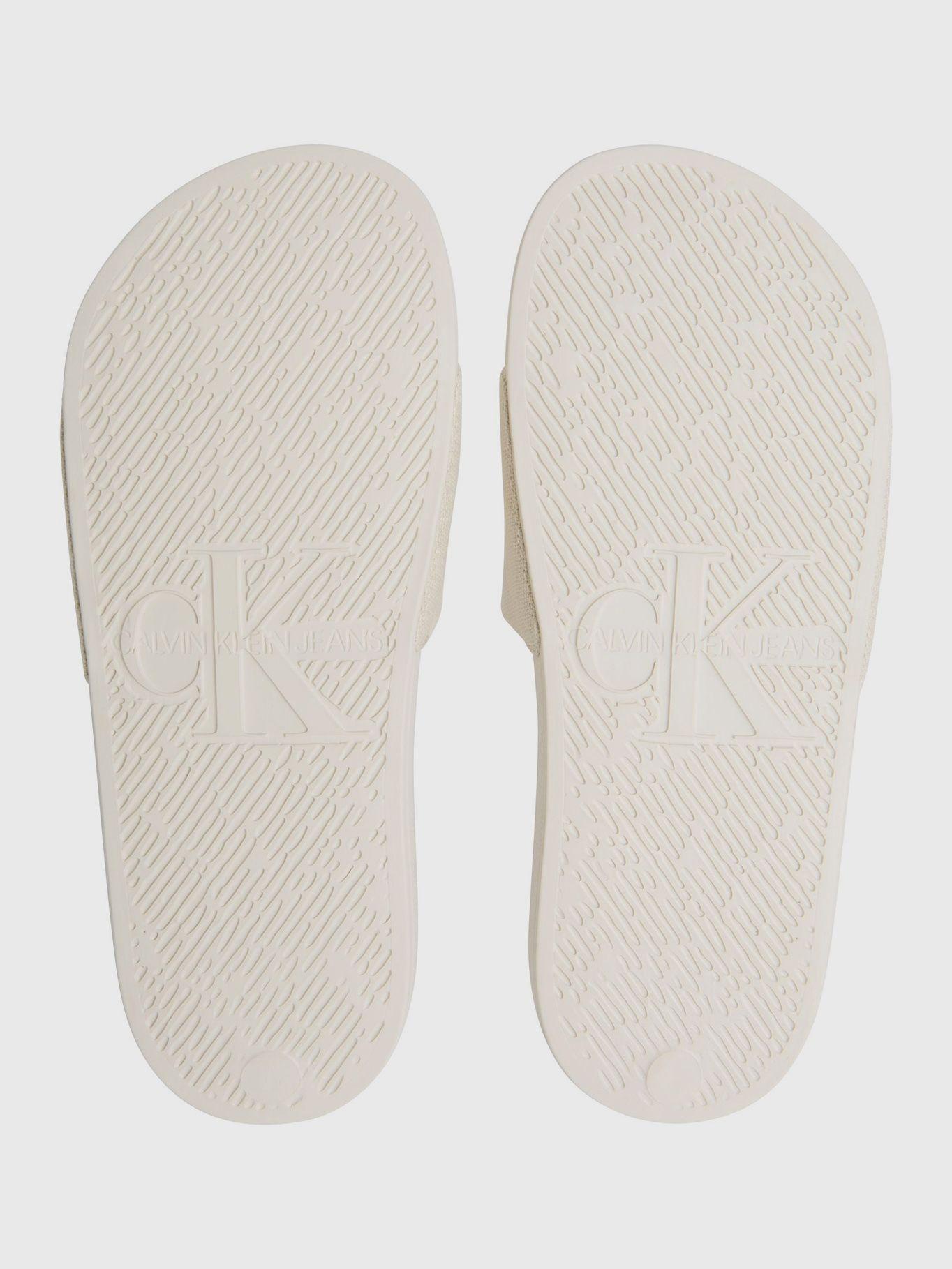 Sandalias de Lona Monogram Beige Calvin Klein-3