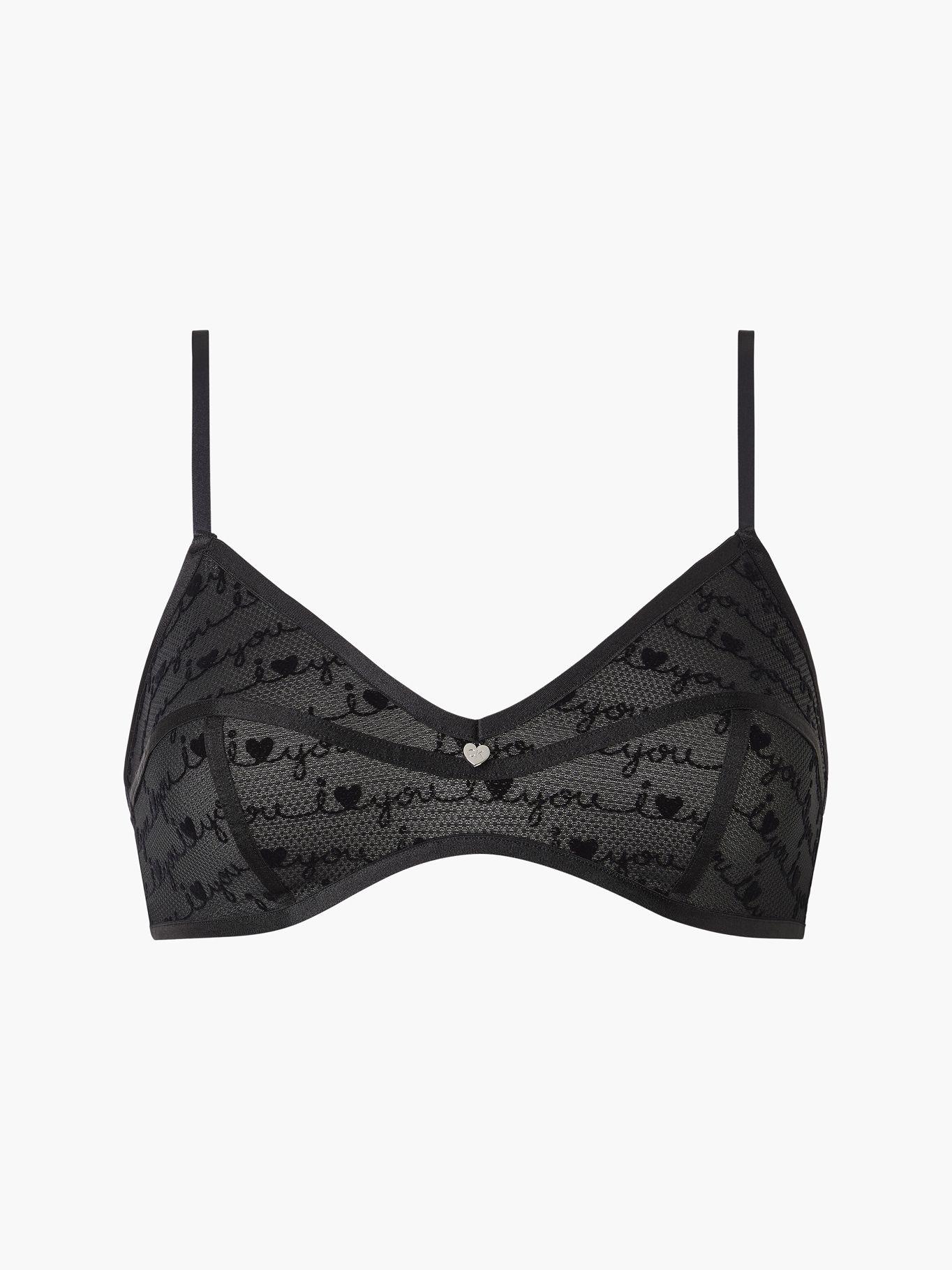 Bralette I Heart You Negro Calvin Klein-0