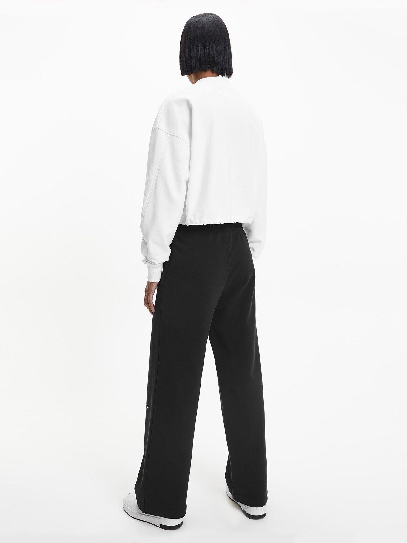 Polerón Stacked Blanco Calvin Klein-2