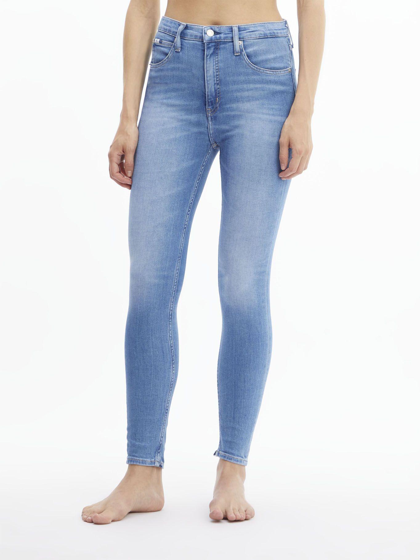 Jeans High Rise Super Skinny Ankle Azul 627 Calvin Klein-0
