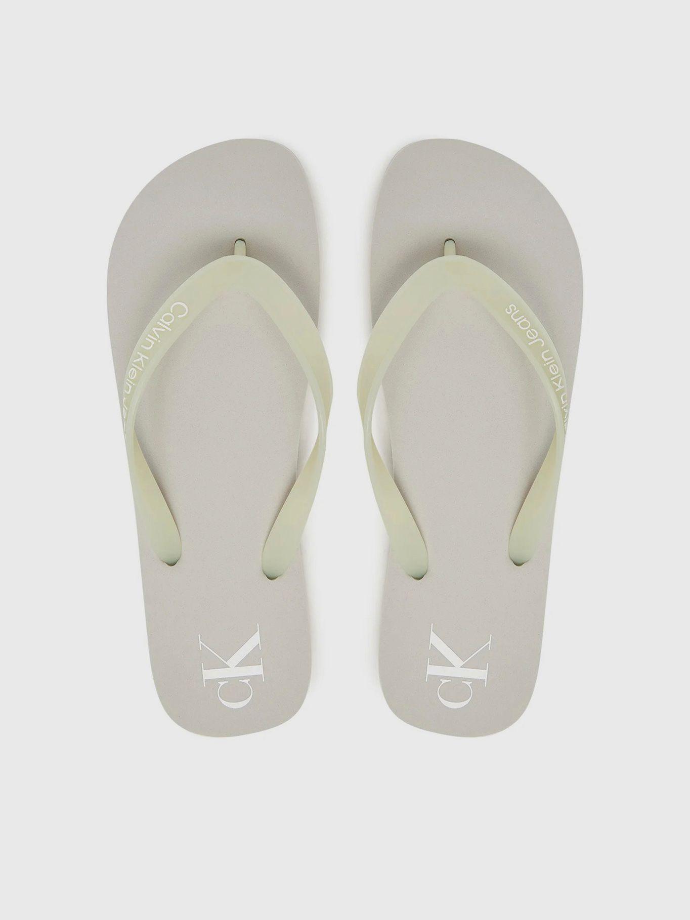 Sandalias con Logotipo Beige Calvin Klein Hombre-2