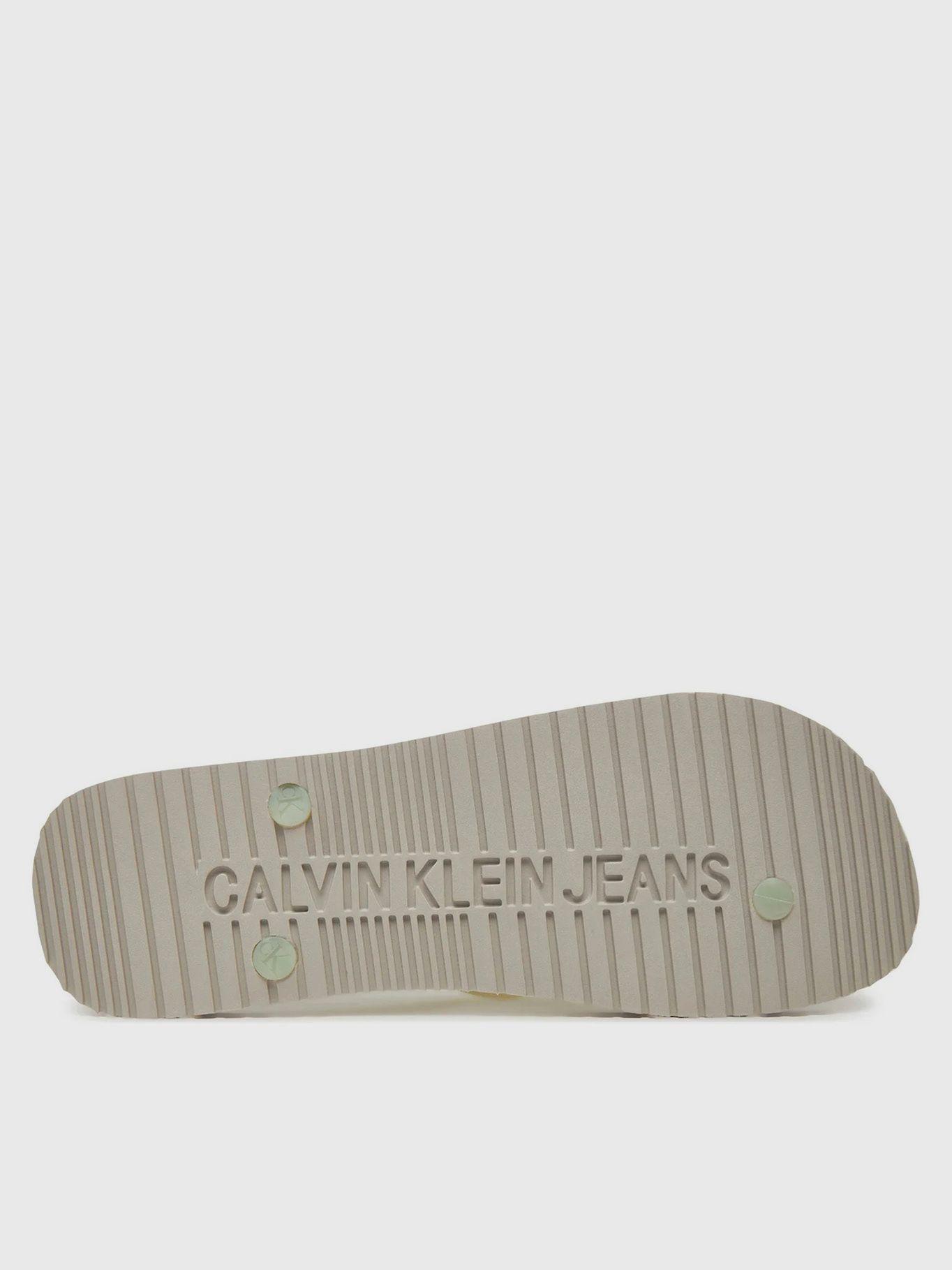 Sandalias con Logotipo Beige Calvin Klein Hombre-3