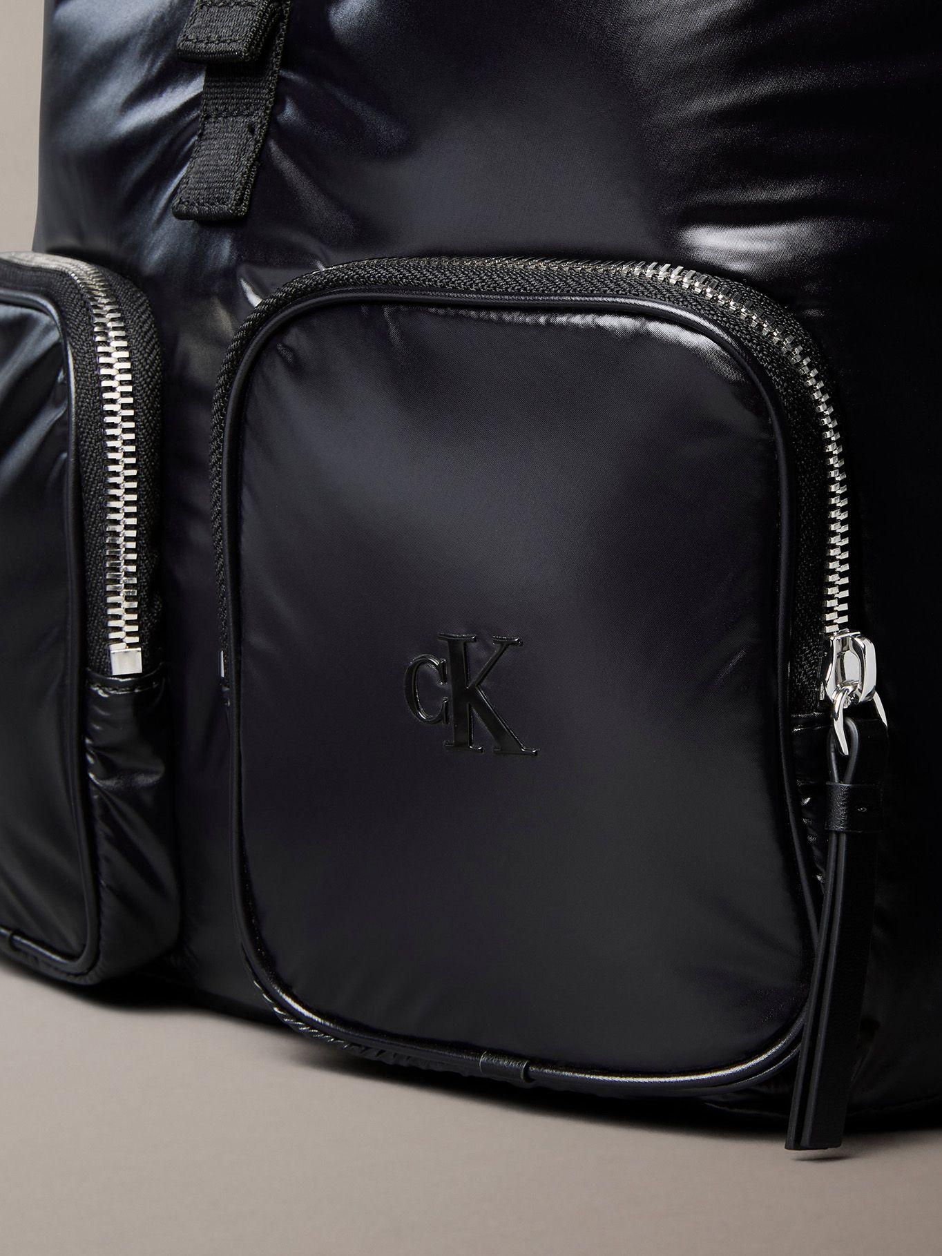 Mochila de Nailon con Solapa Negro Calvin Klein-3