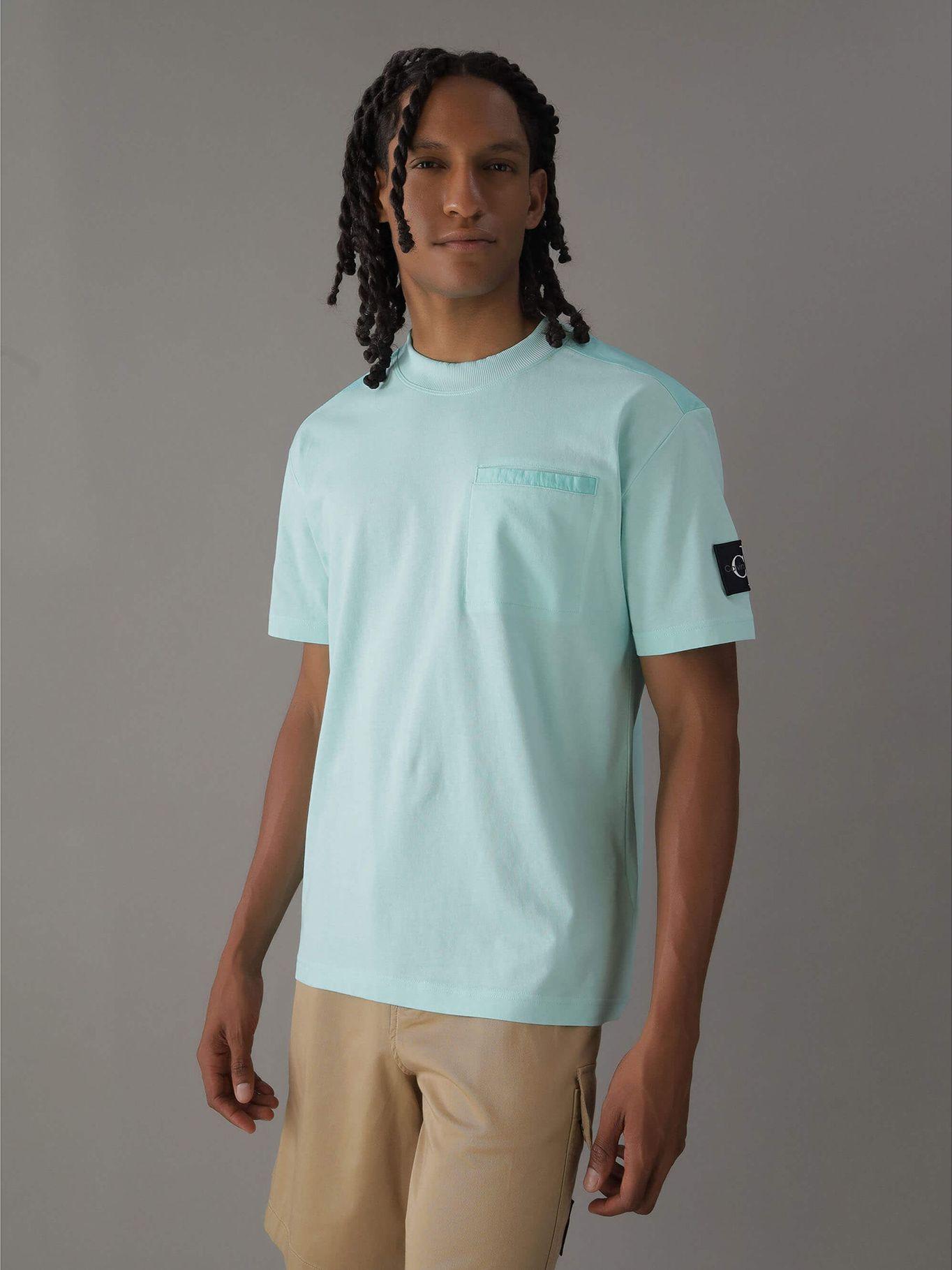 Polera Mix Media Azul Calvin Klein-0