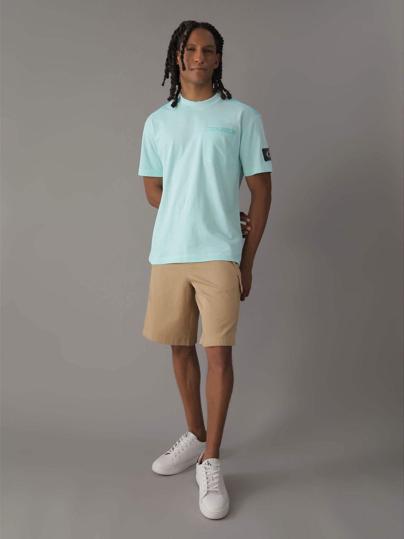 Polera Mix Media Azul Calvin Klein-1