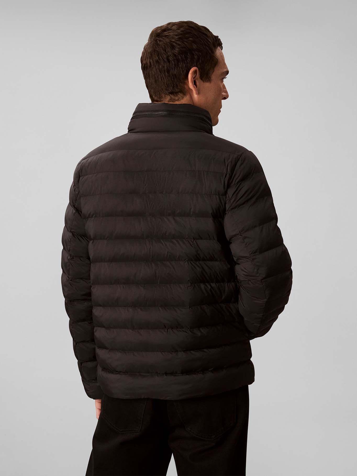 Parka Puffer Gorro y Cierre Negro Calvin Klein-2