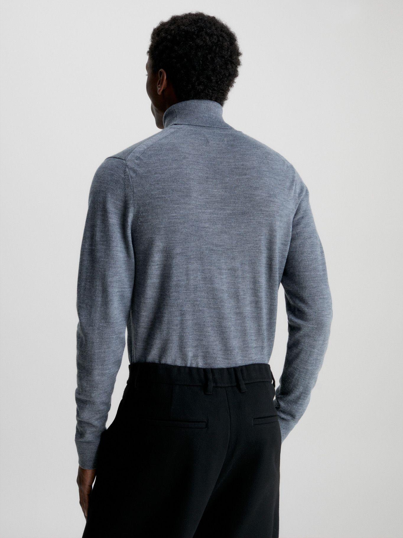 Sweater Cuello Alto Merino Gris P4A Calvin Klein-2
