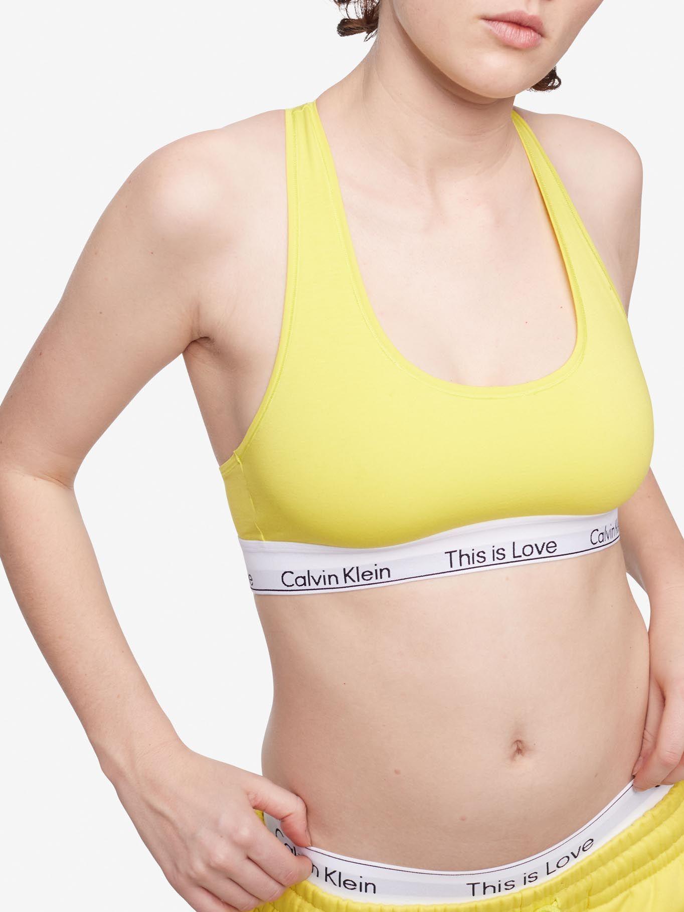 Bralette - Modern Cotton This Is Love Amarillo Calvin Klein-3