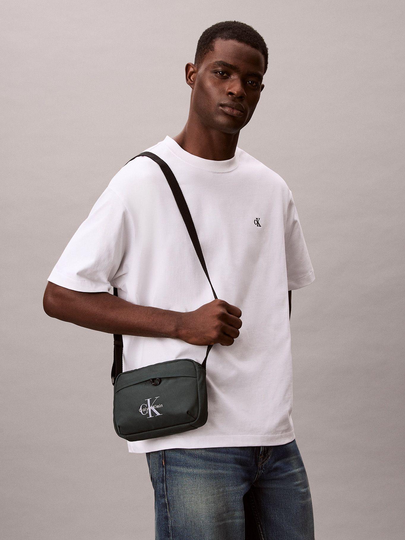 Bolso Cruzado de Sarga Impermeable Verde Calvin Klein-4
