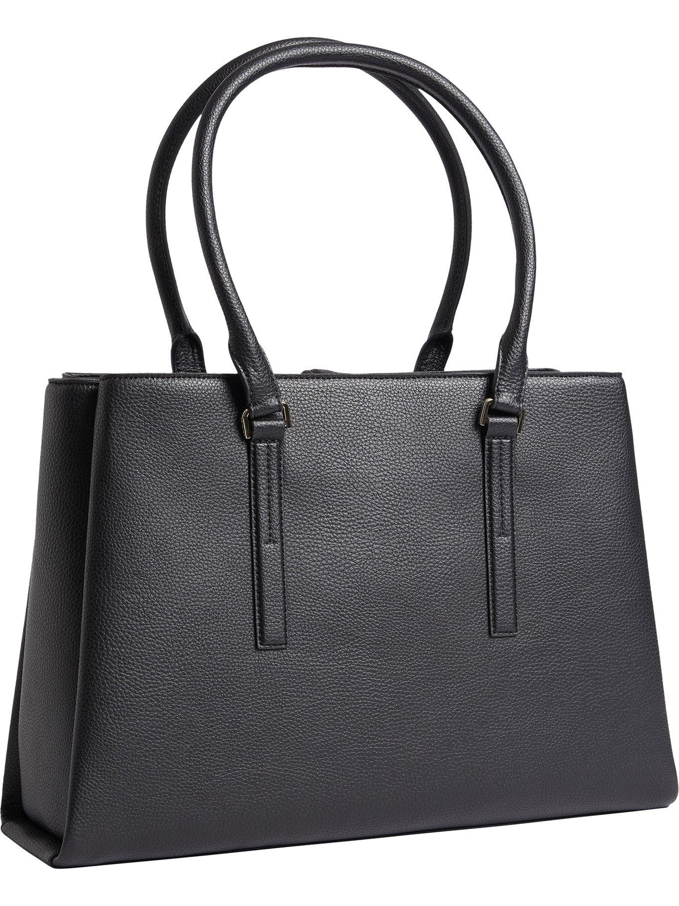 Bolso tote grande Negro Calvin Klein-1