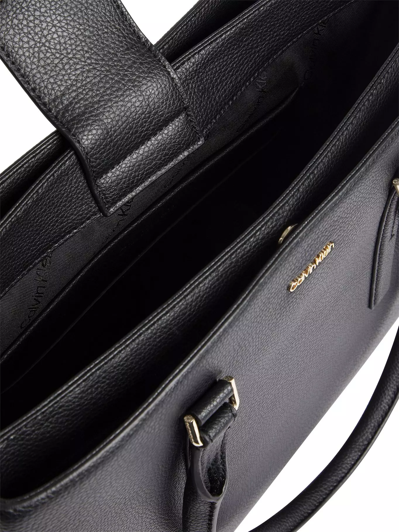 Bolso tote grande Negro Calvin Klein-2