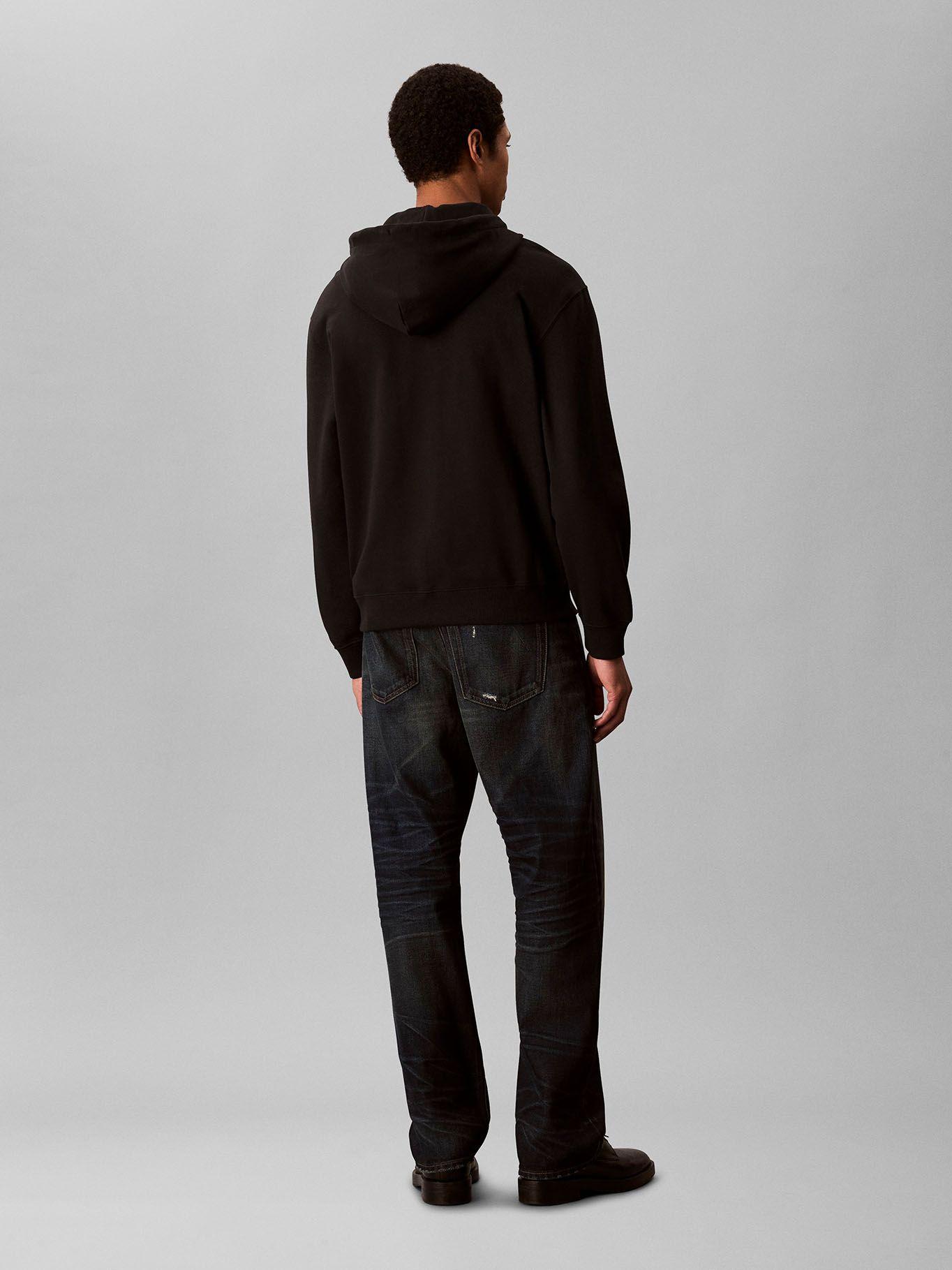 Polerón con Gorro y Cierre Negro Calvin Klein-2