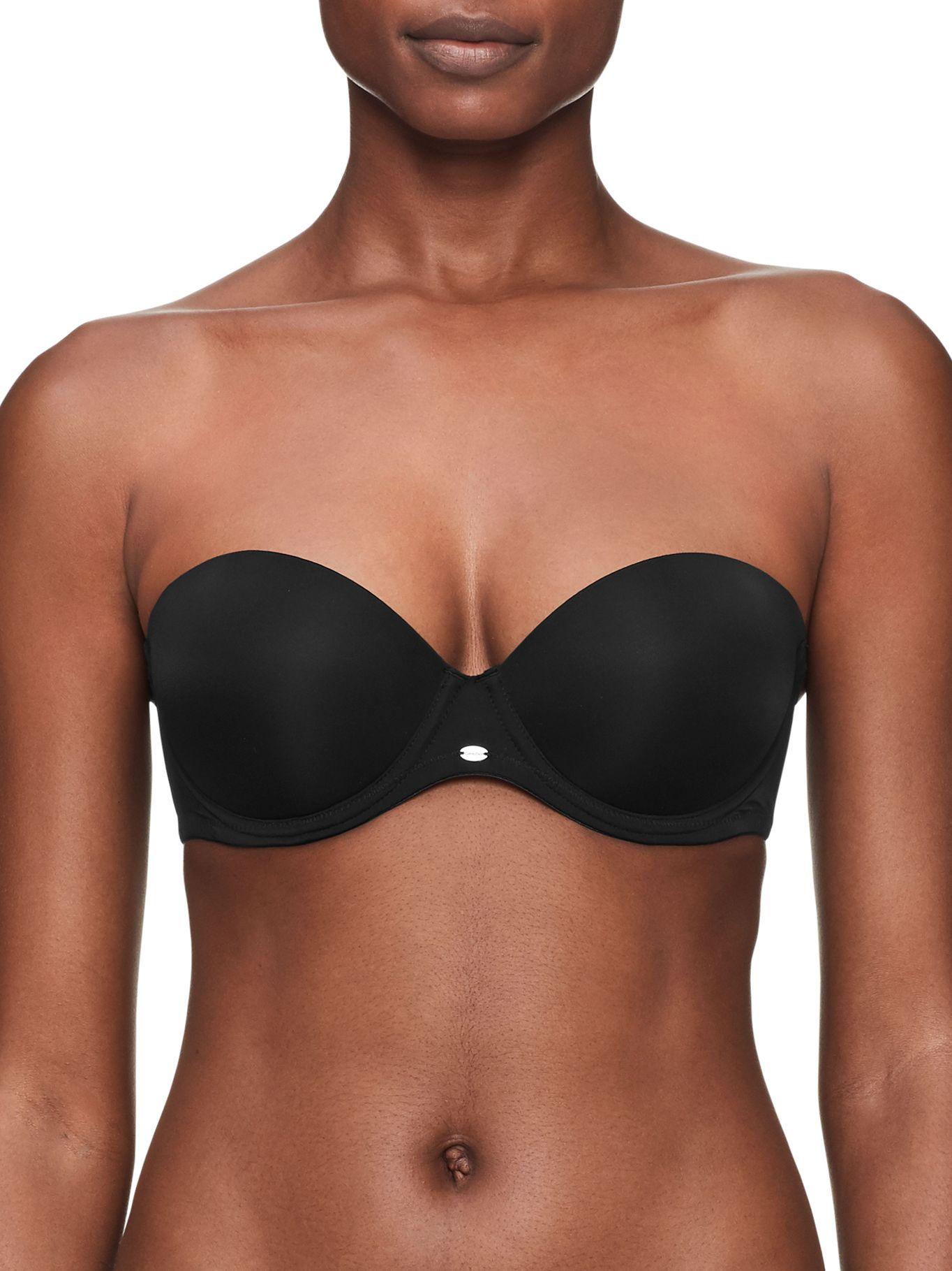 Brasier Strapless Push Up Negro Calvin Klein-0